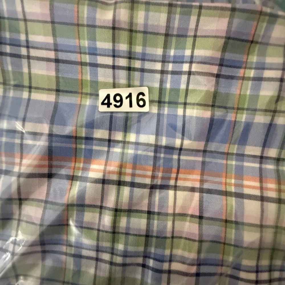 Polo Ralph Lauren Men's L 16-1/2 Classic Fit Plaid Button Down Long Sleeve Shirt
